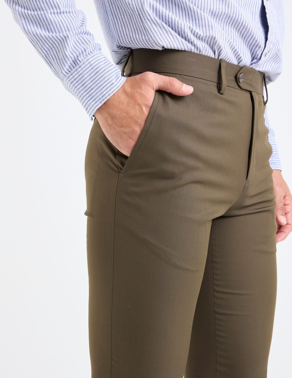 Pantalón de vestir slim para hombre