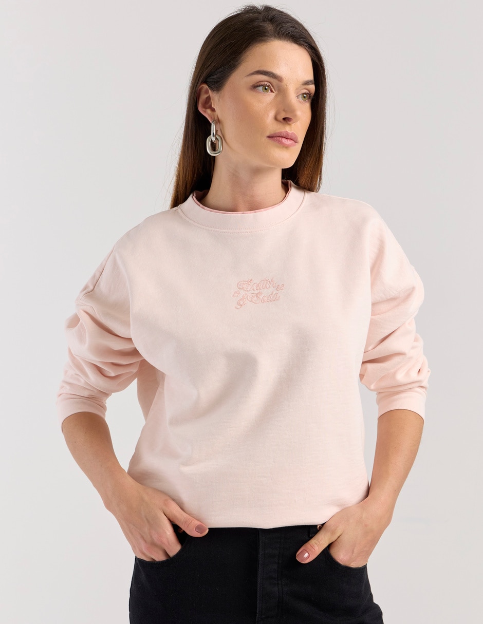 Suéter cuello redondo para mujer
