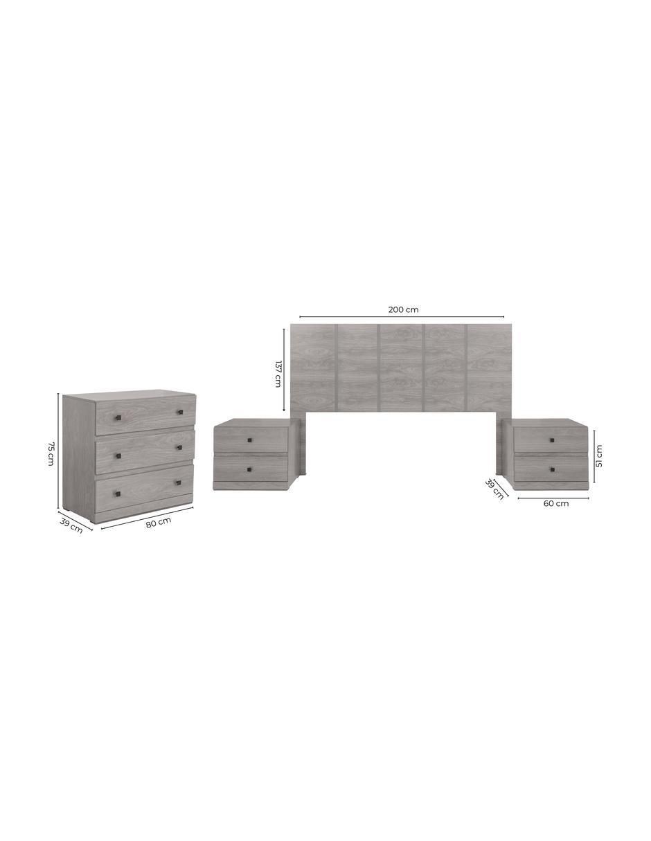 Set recámara Louvre de MDF 14
