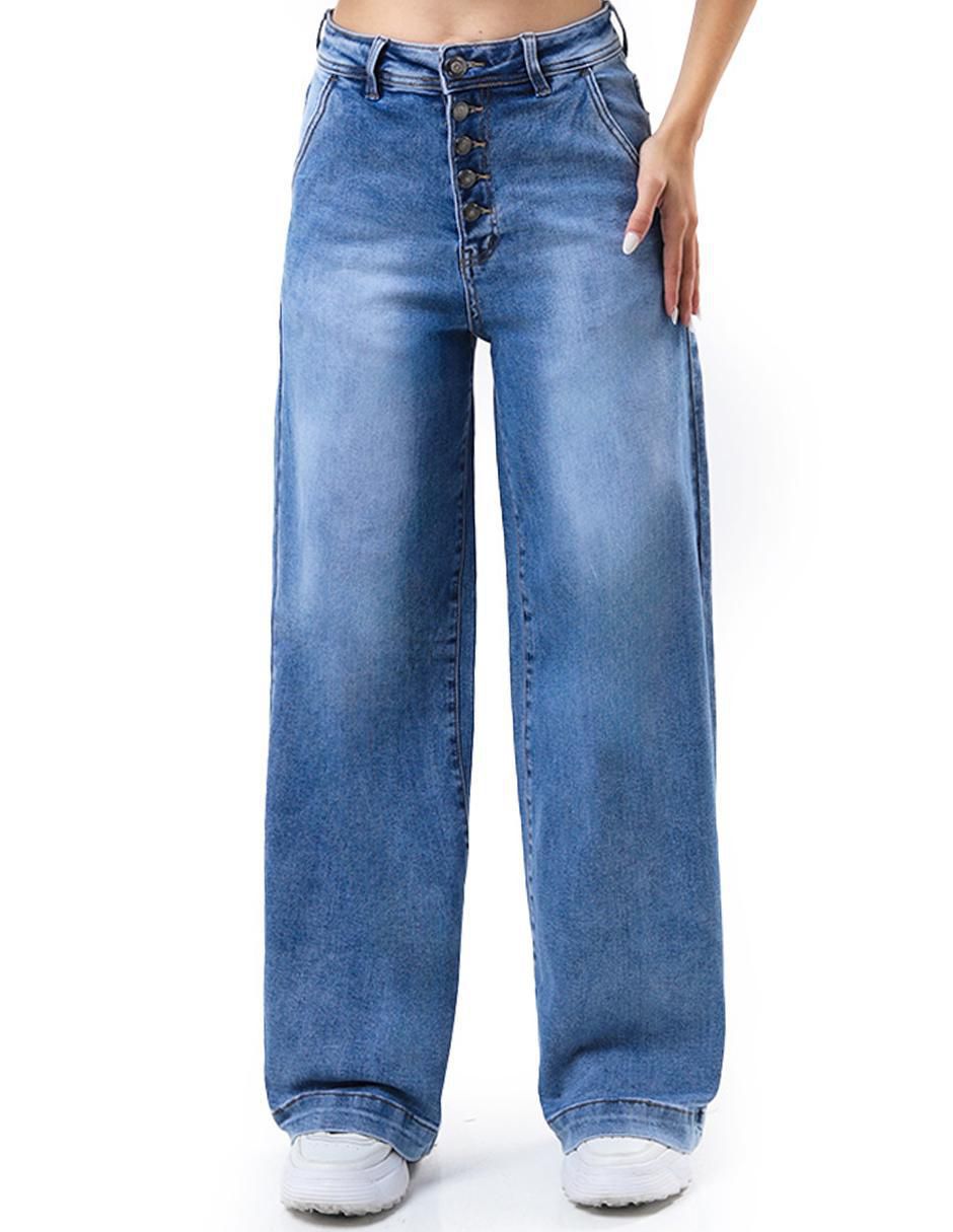 Jeans baggy j-kyr-4118-claro para mujer