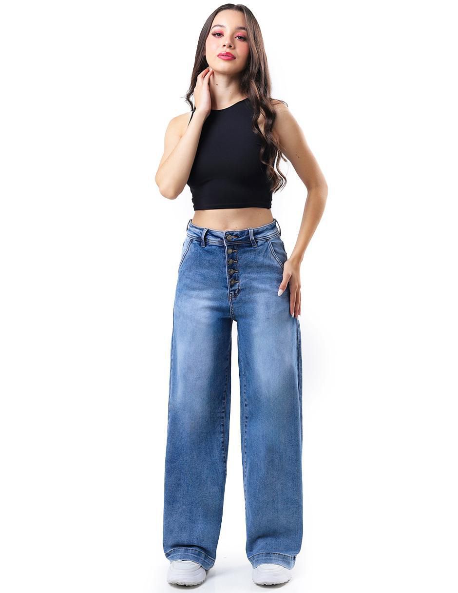Jeans baggy j-kyr-4118-claro para mujer