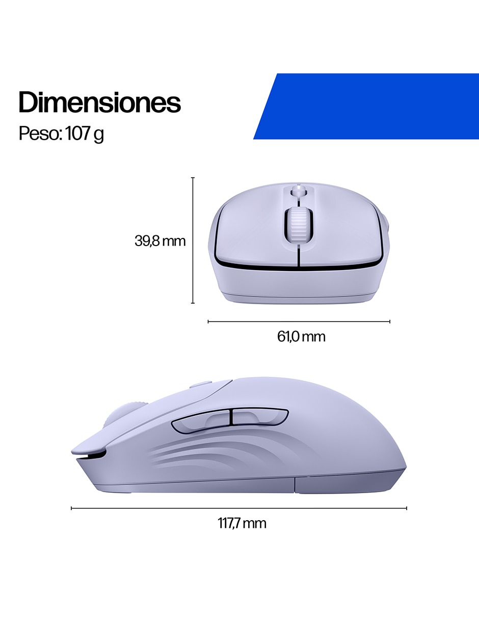 Mouse inalámbrico 400 silencioso AZ7B2AA 11