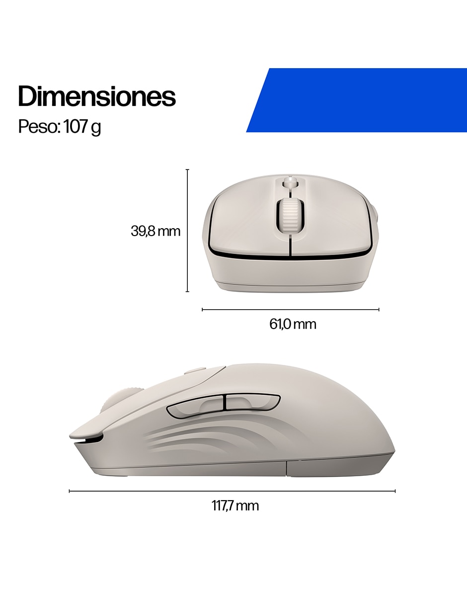 Mouse inalámbrico HP 400 silencioso AZ7B2AA