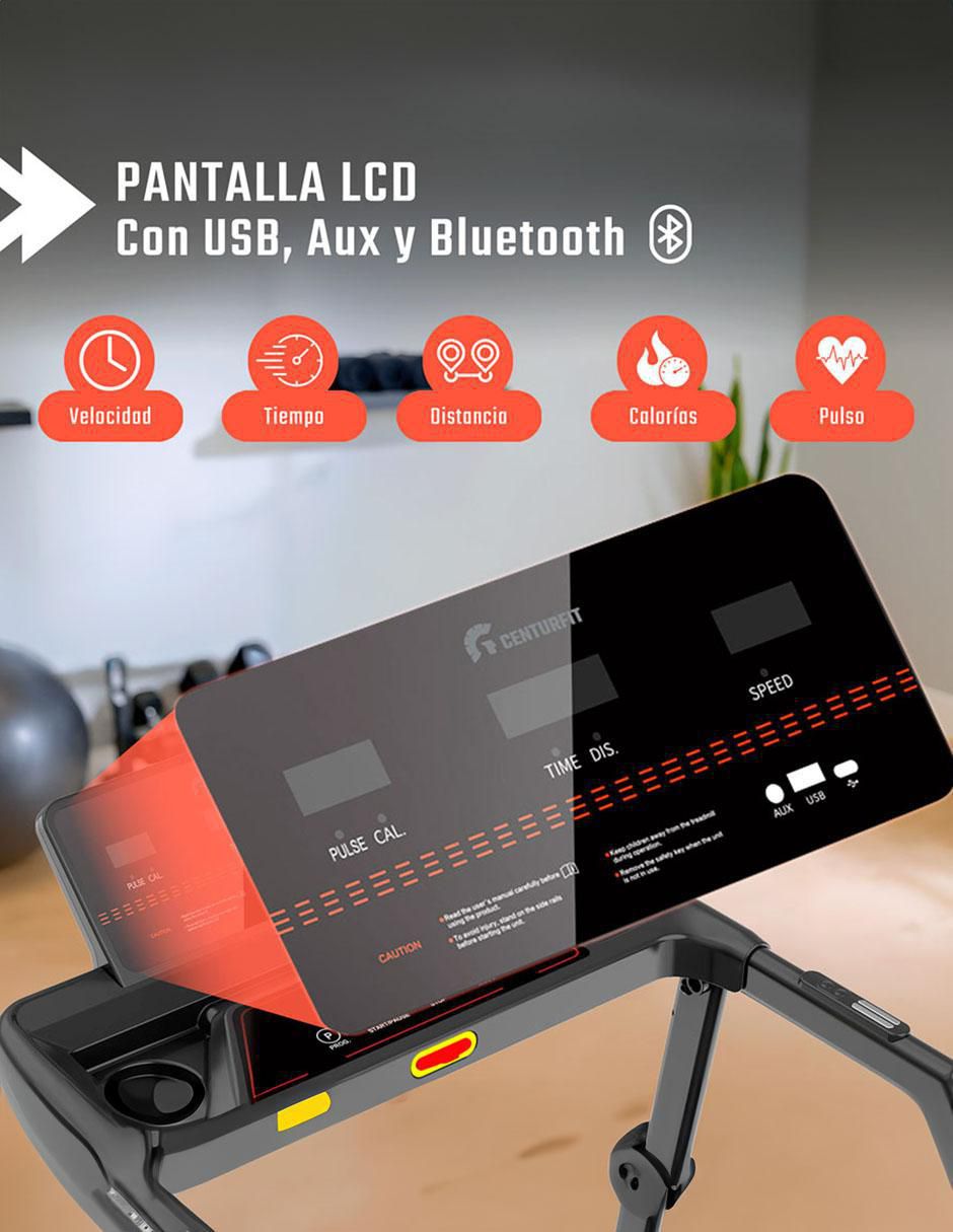 Caminadora semiprofesional Centurfit mkz-cami3250 plegable