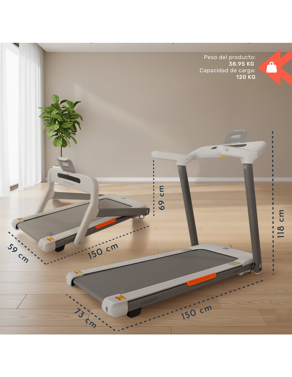 Caminadora semiprofesional Mkz-camiu2s plegable 8