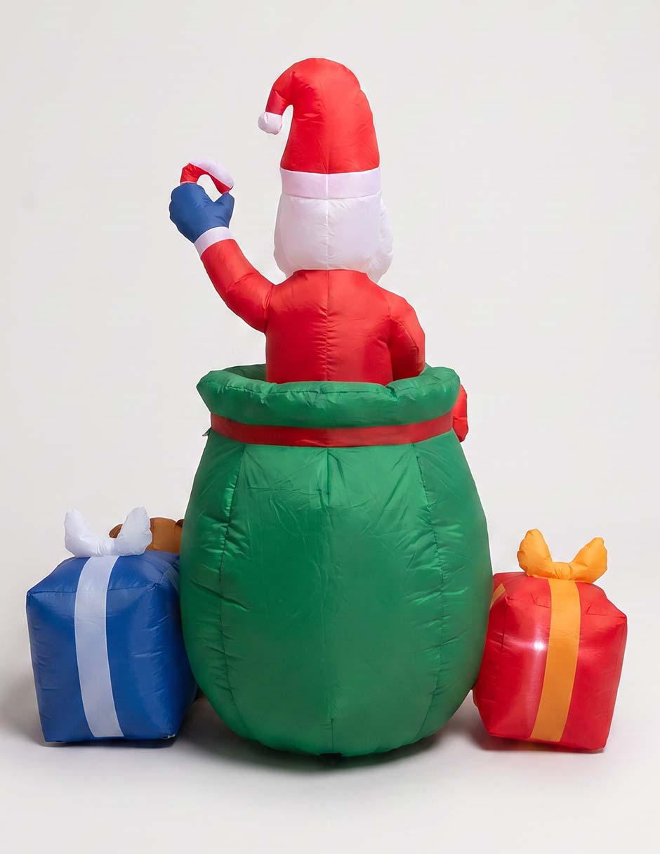 Inflable decorativo forma de santa claus