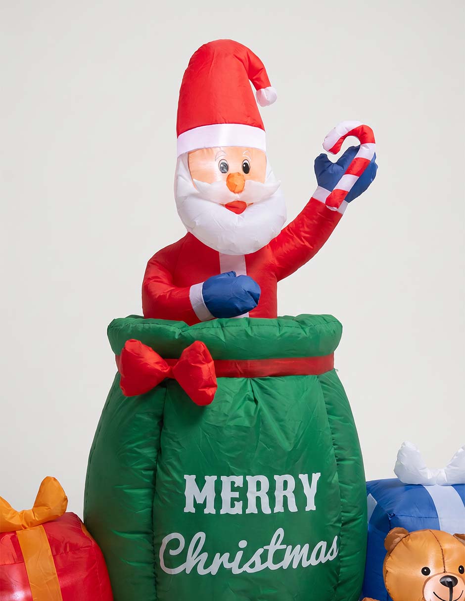 Inflable decorativo forma de santa claus 3