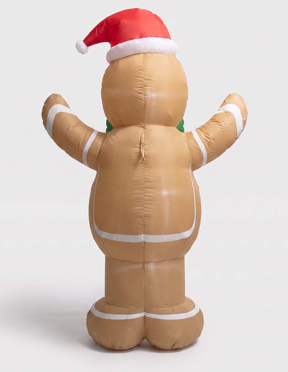 Inflable decorativo navideño forma de muñeco jengibre 2
