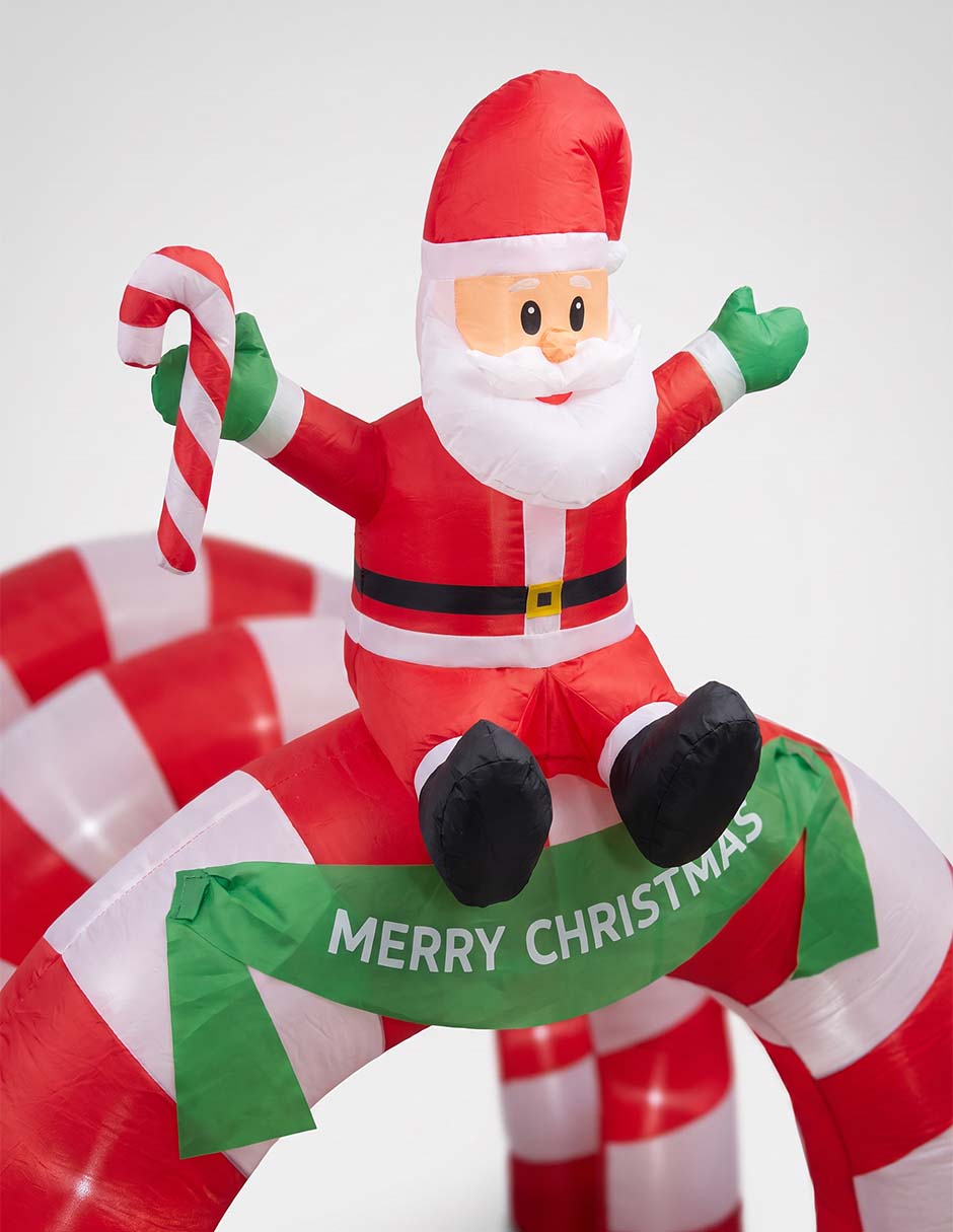Inflable decorativo forma de santa claus