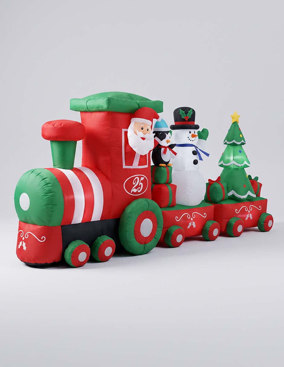 Inflable decorativo de forma de tren 1