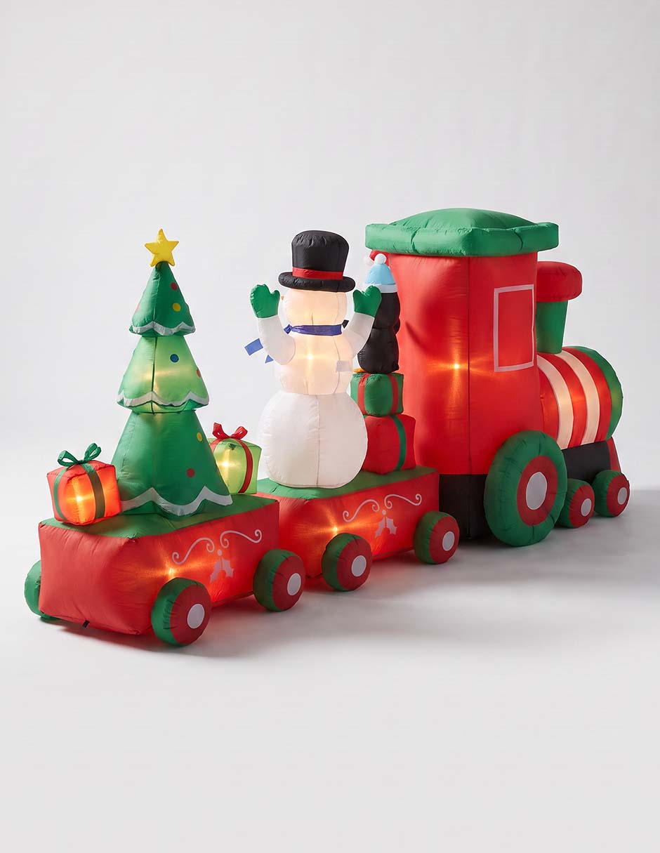Inflable decorativo de forma de tren 2