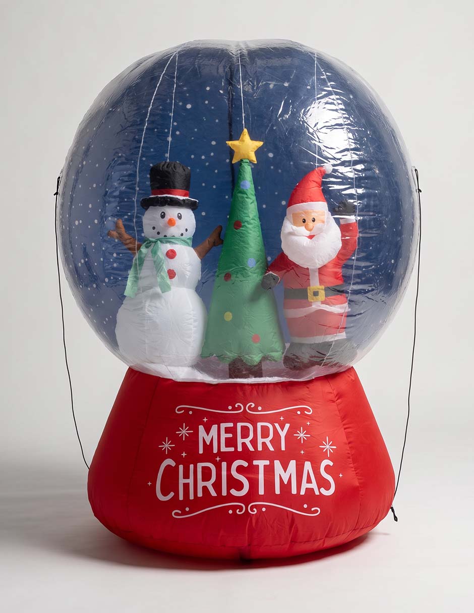 Inflable decorativo forma de bola navideña 1