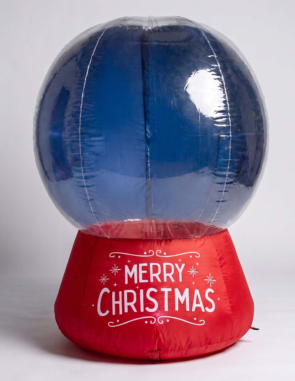 Inflable decorativo forma de bola navideña 2