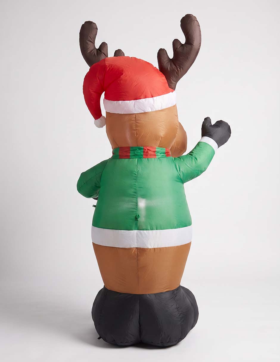 Inflable decorativo navideño forma de reno 3