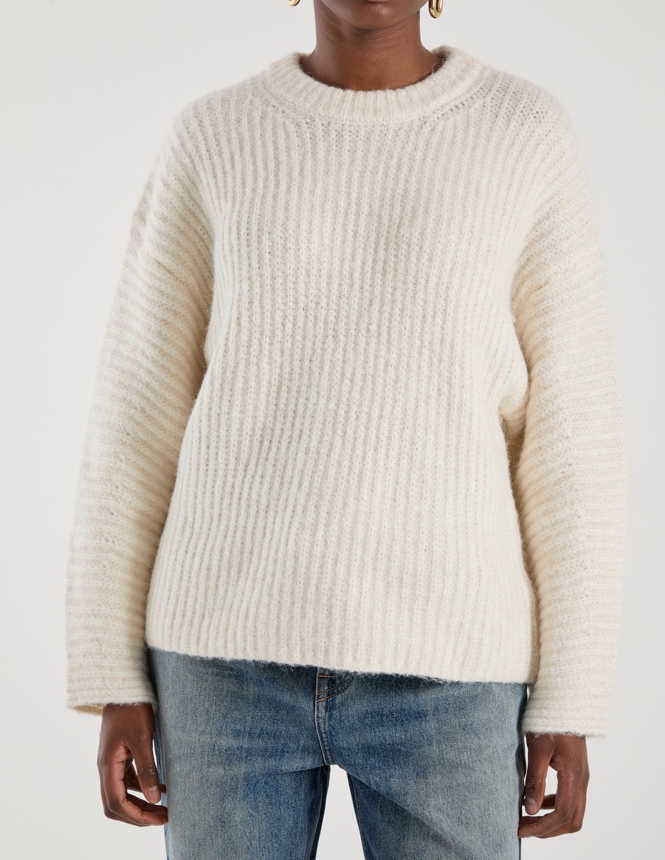 Suéter cuello redondo para mujer