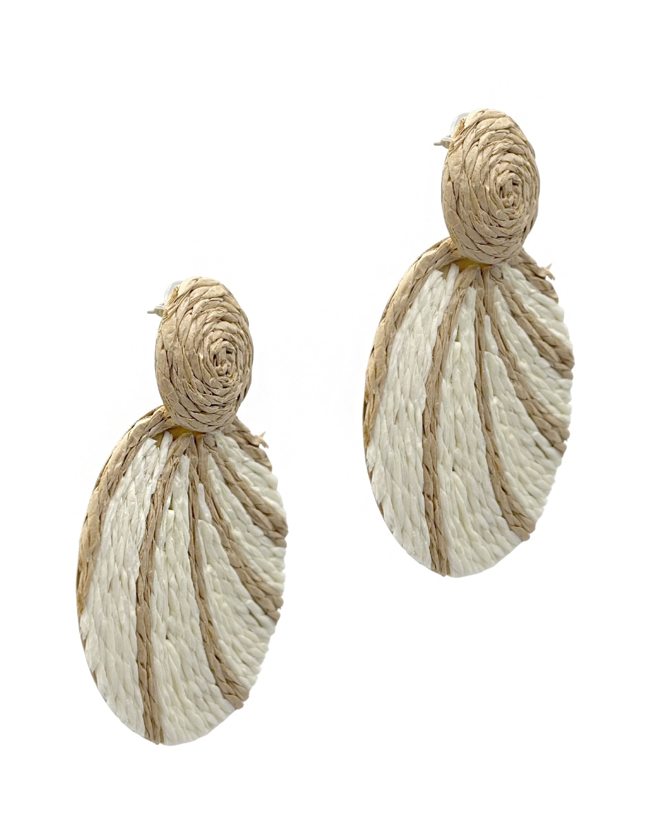 Aretes largos circulares 3