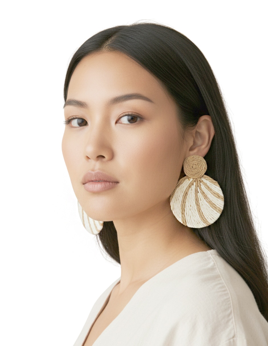 Aretes largos circulares Aretes largos circulares