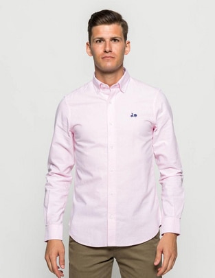 Camisa casual Scotta de algodón manga larga para hombre