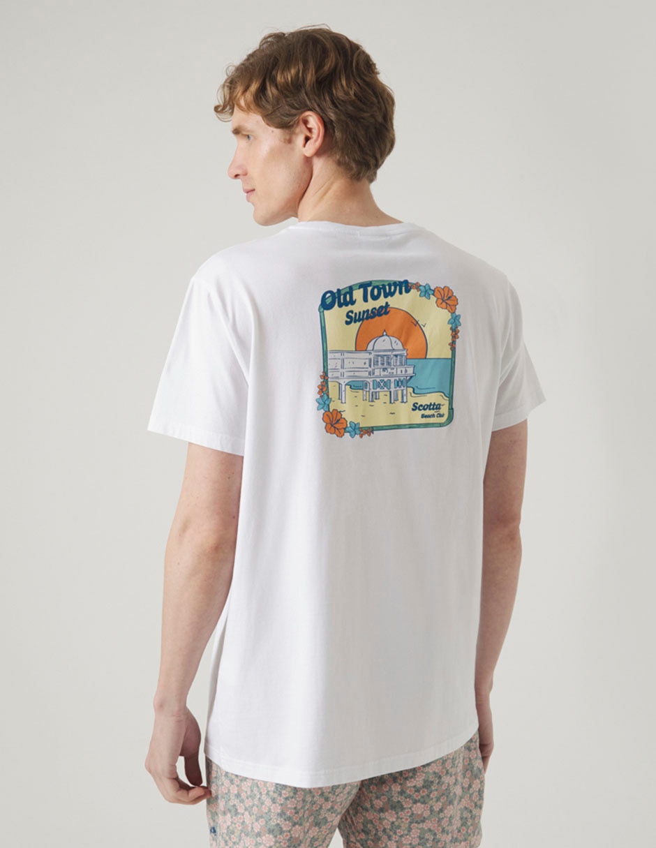 Playera Scotta cuello redondo para hombre