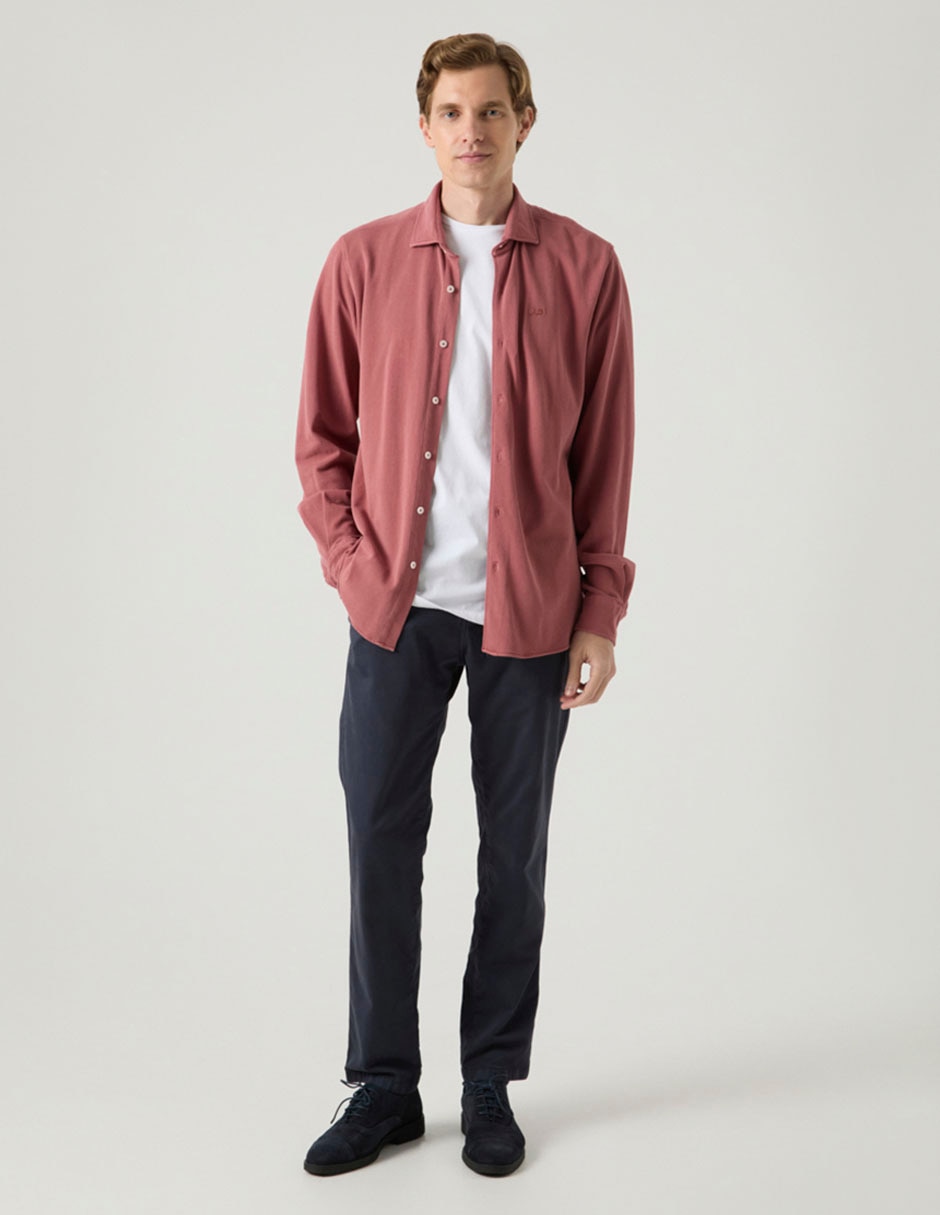 Camisa casual de algodón manga larga para hombre 3