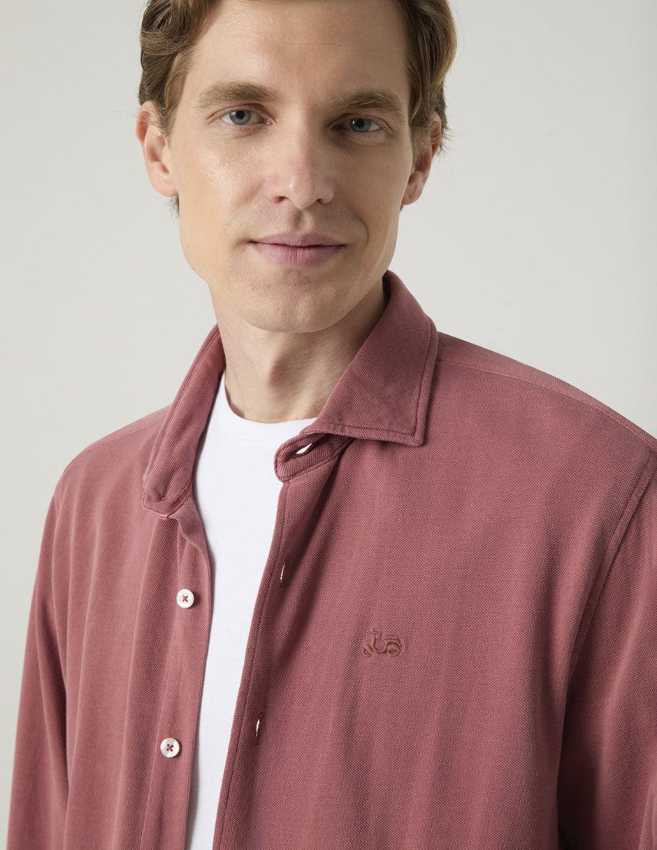 Camisa casual de algodón manga larga para hombre 2