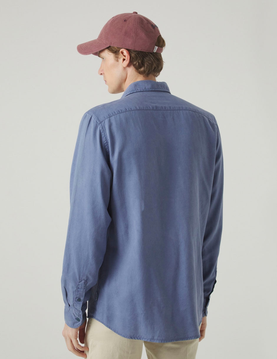 Camisa casual manga larga para hombre 2