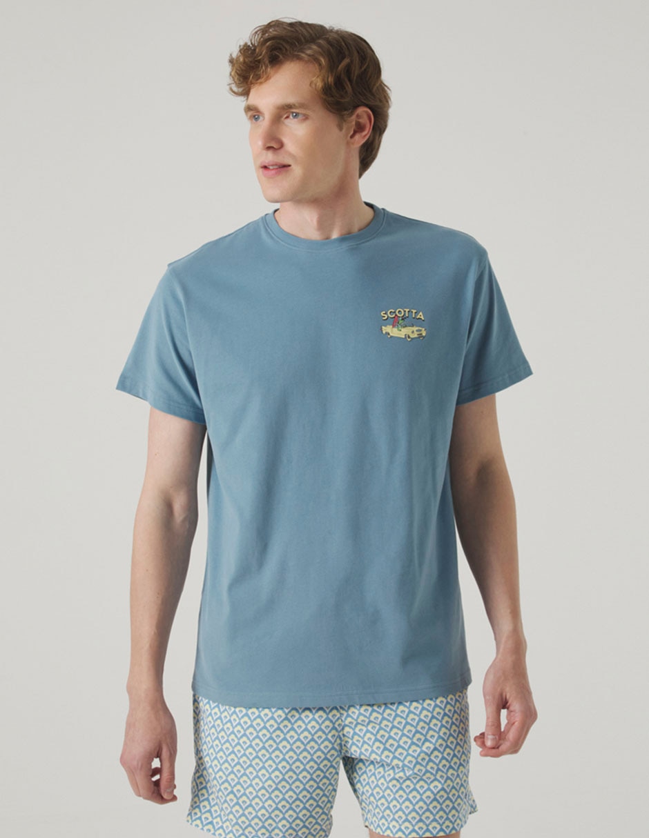 Playera Scotta cuello redondo para hombre