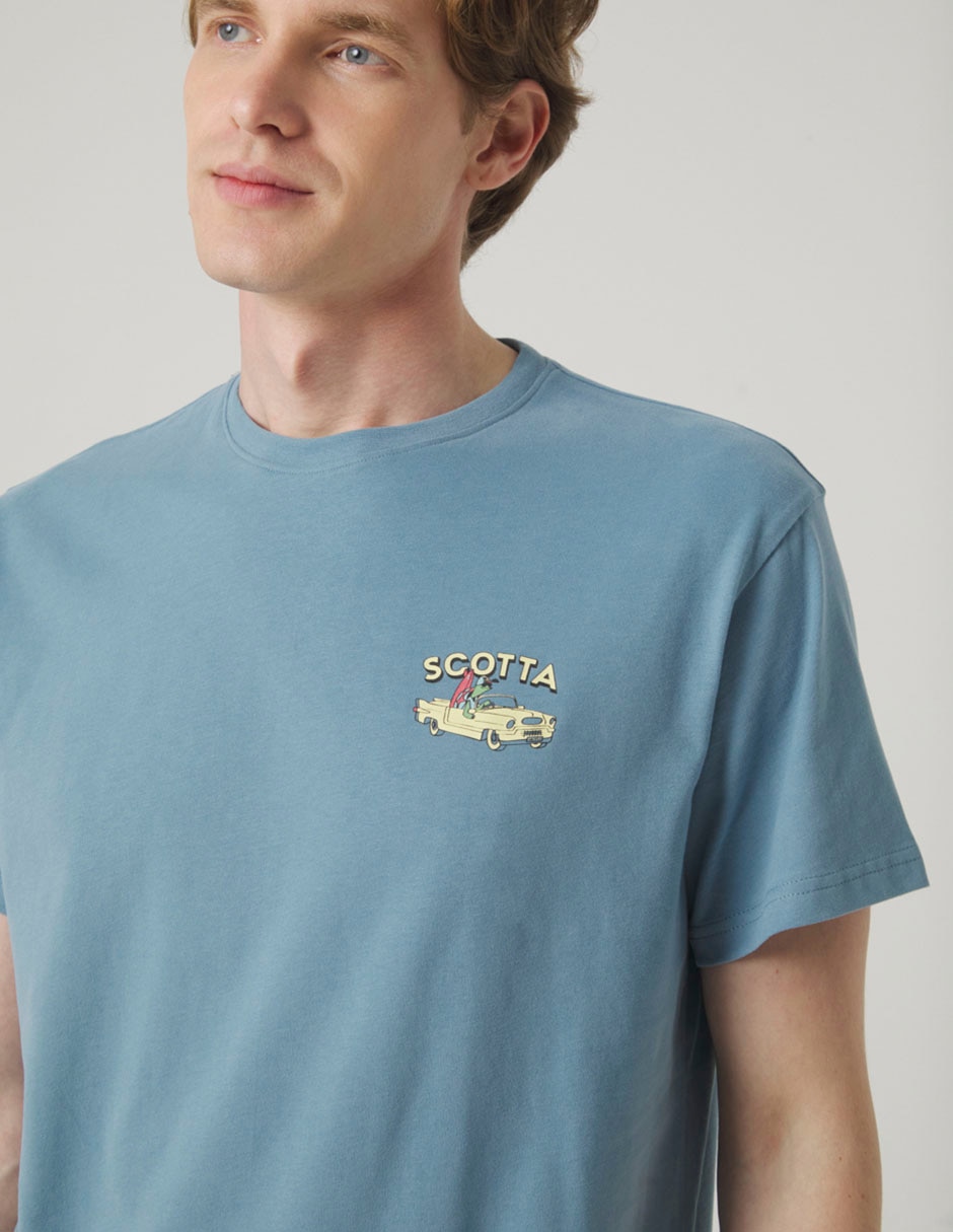 Playera Scotta cuello redondo para hombre