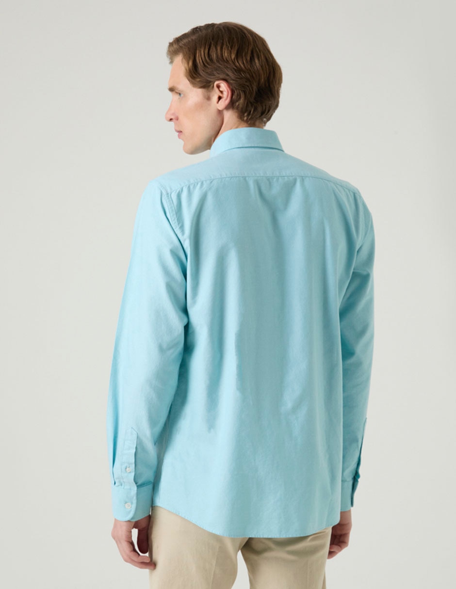 Camisa casual Scotta de algodón manga larga para hombre