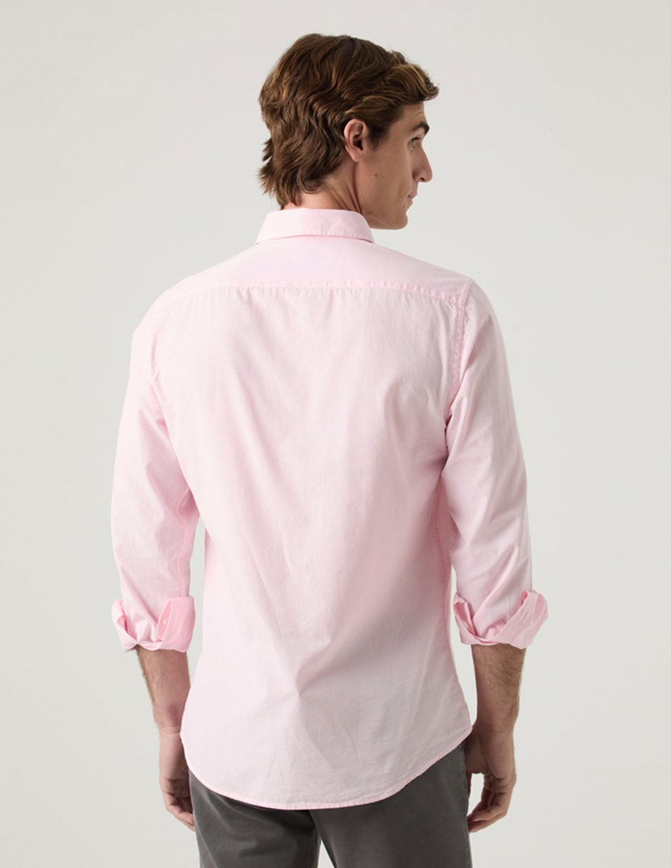 Camisa casual de algodón manga larga para hombre 2