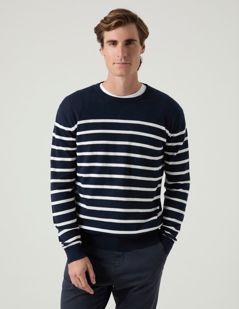Suéter cuello redondo para hombre 4