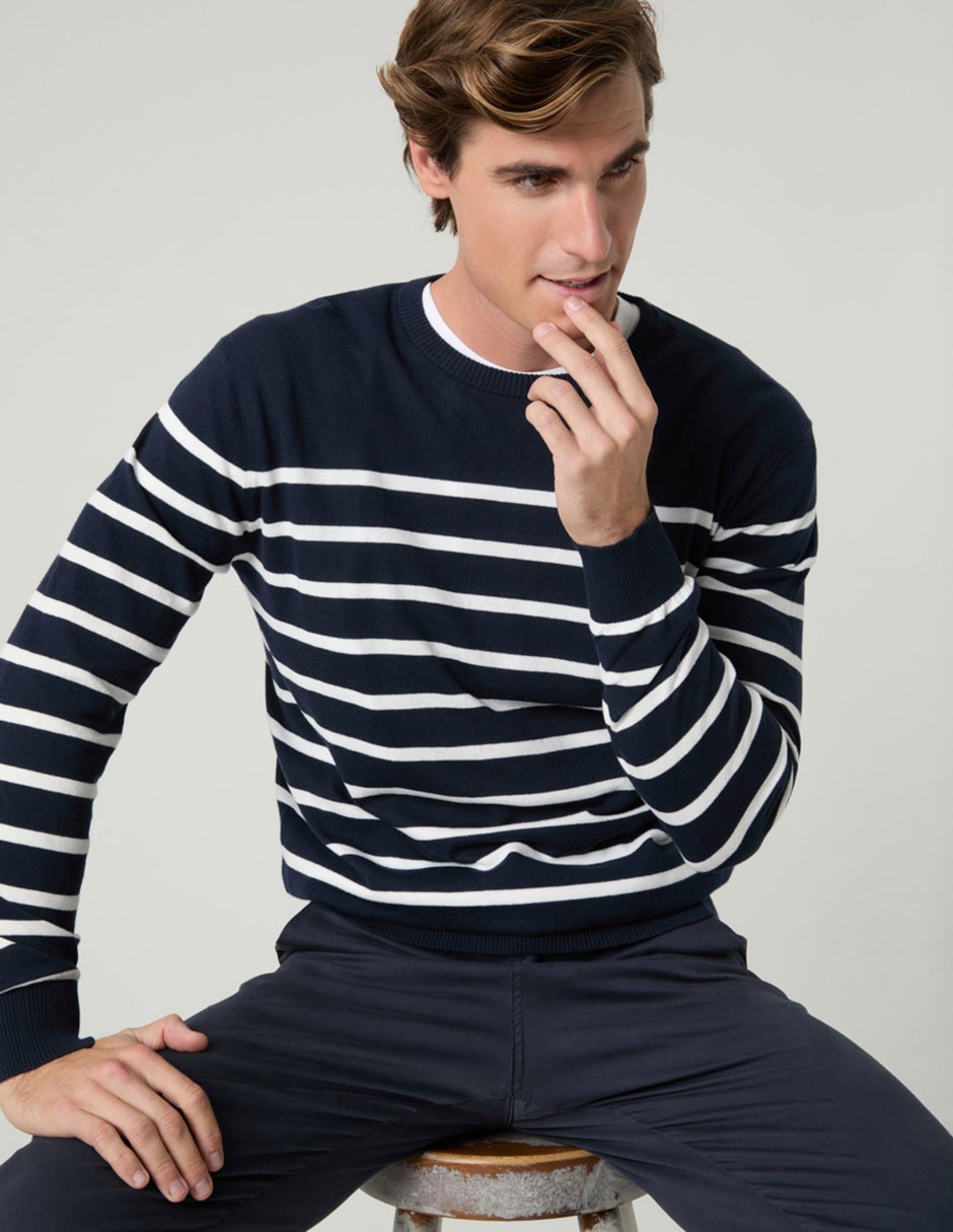 Suéter cuello redondo para hombre 2