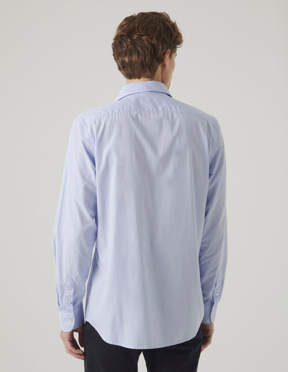 Camisa casual de algodón manga larga para hombre 2