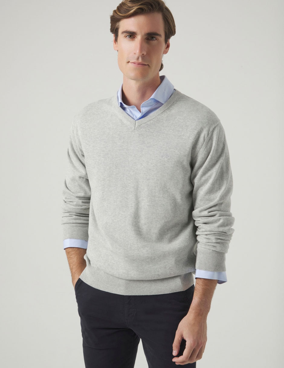 Suéter cuello v para hombre Suéter cuello v para hombre