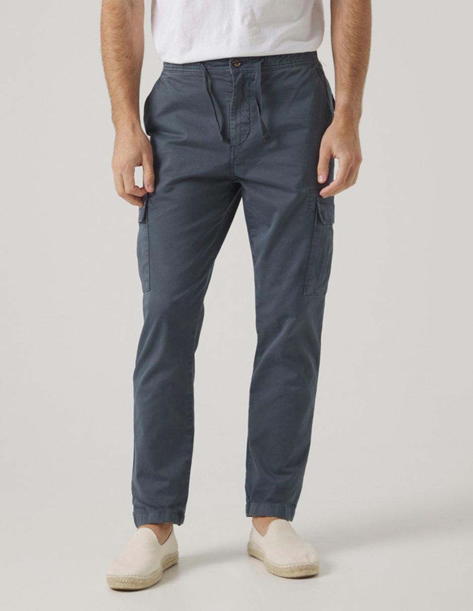 Pantalón cargo straight de algodón para hombre 5
