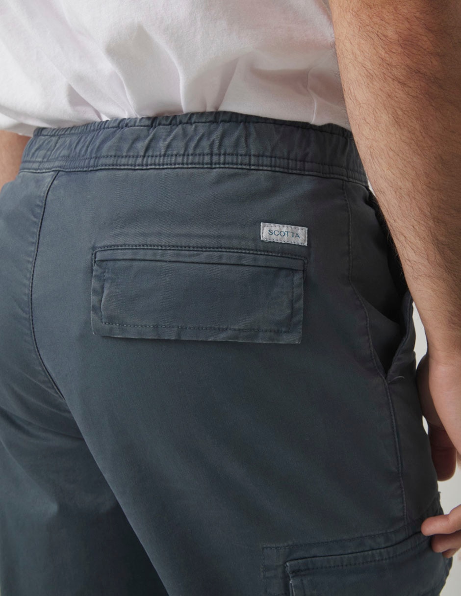 Pantalón cargo straight de algodón para hombre 6