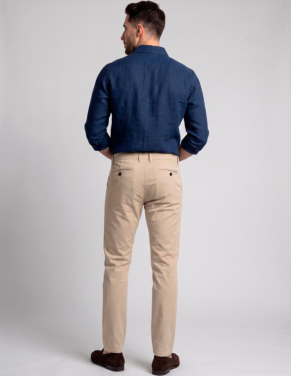 Pantalón slim de algodón para hombre 2