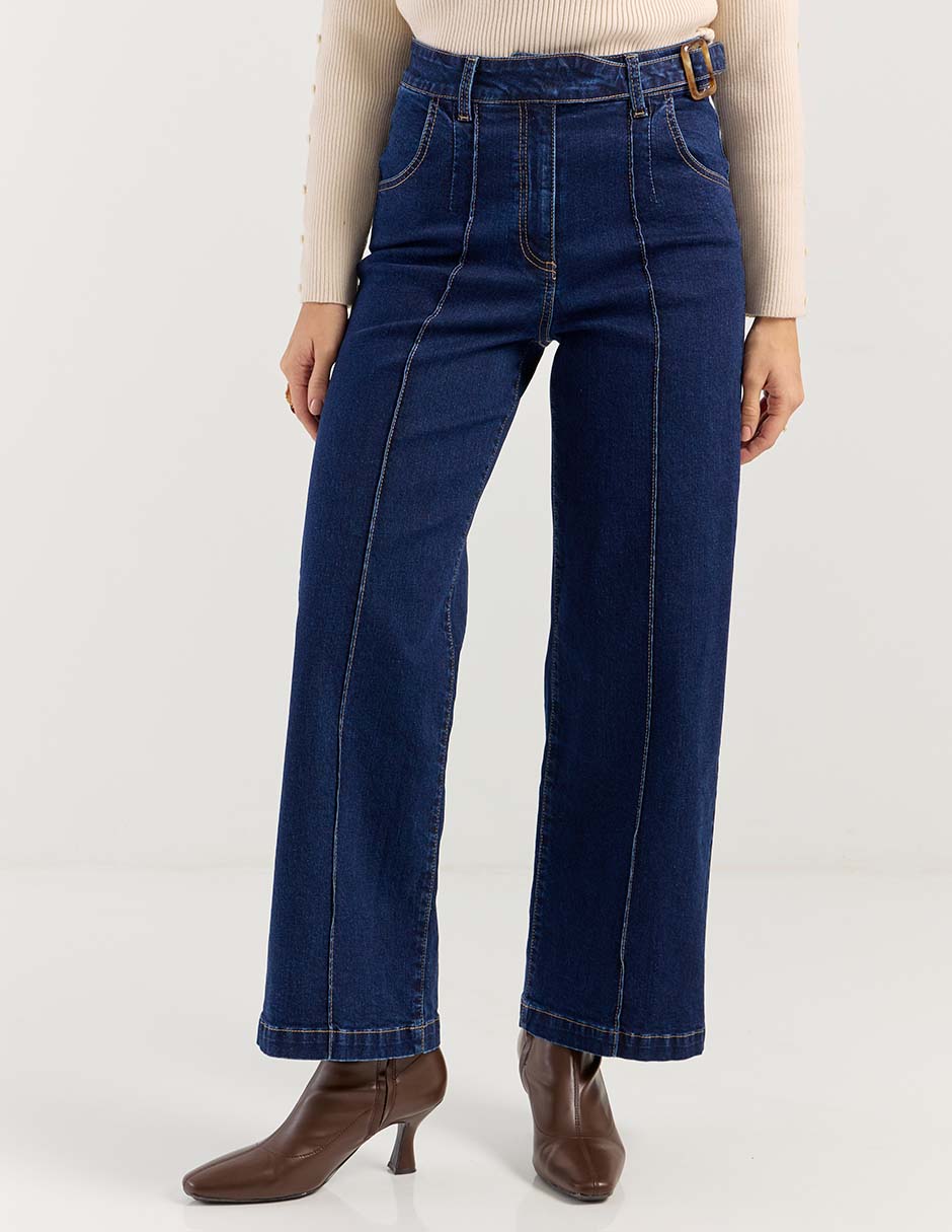 Jeans relaxed straight para mujer 1