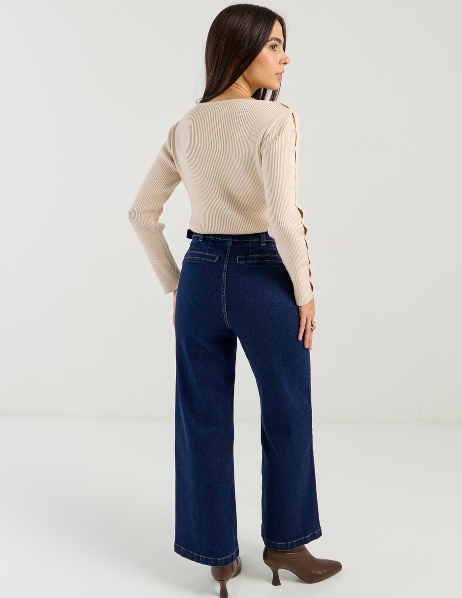 Jeans relaxed straight para mujer 5
