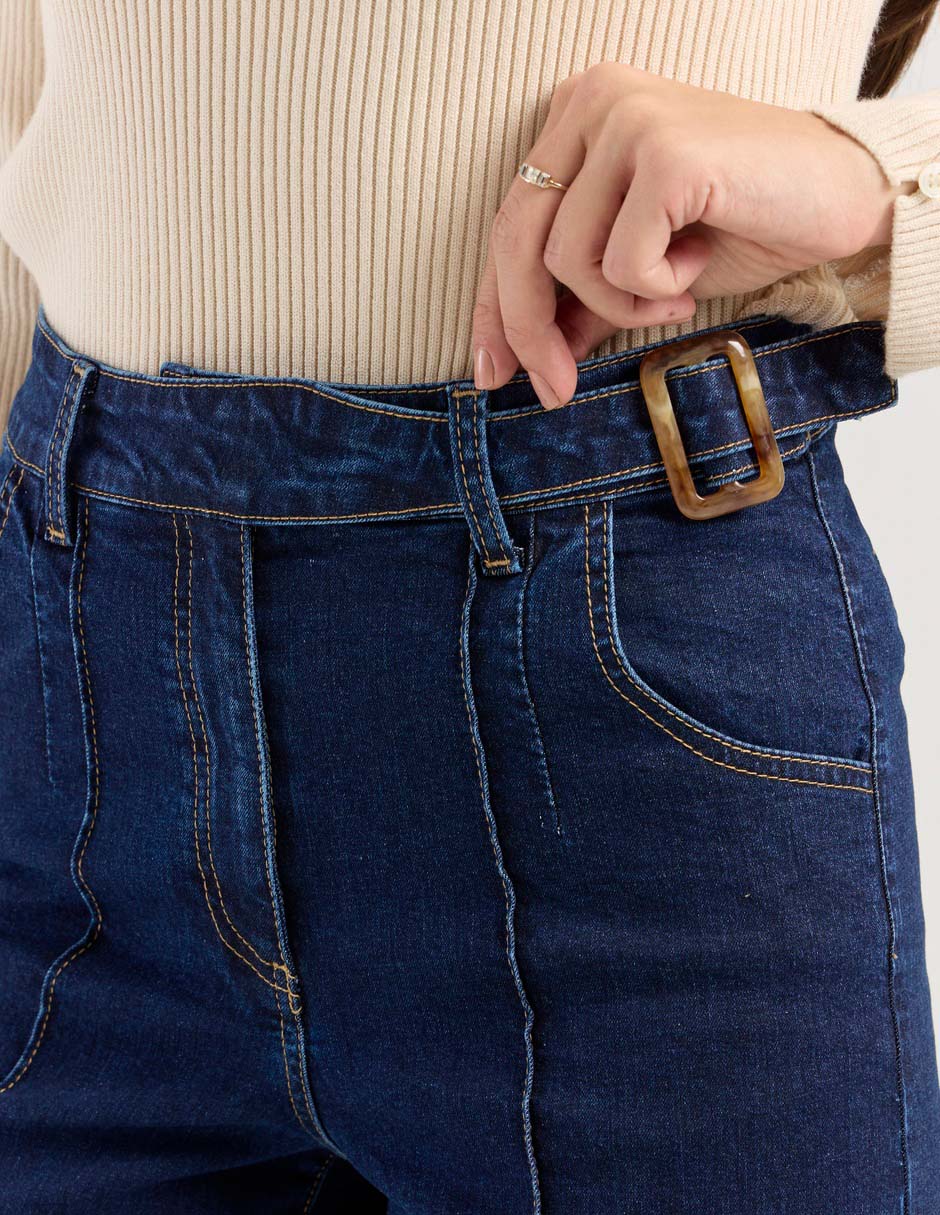 Jeans relaxed straight para mujer 7