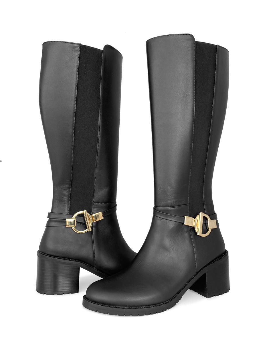Bota abajo de la rodilla Savvy Escencia Otoñal de piel para mujer