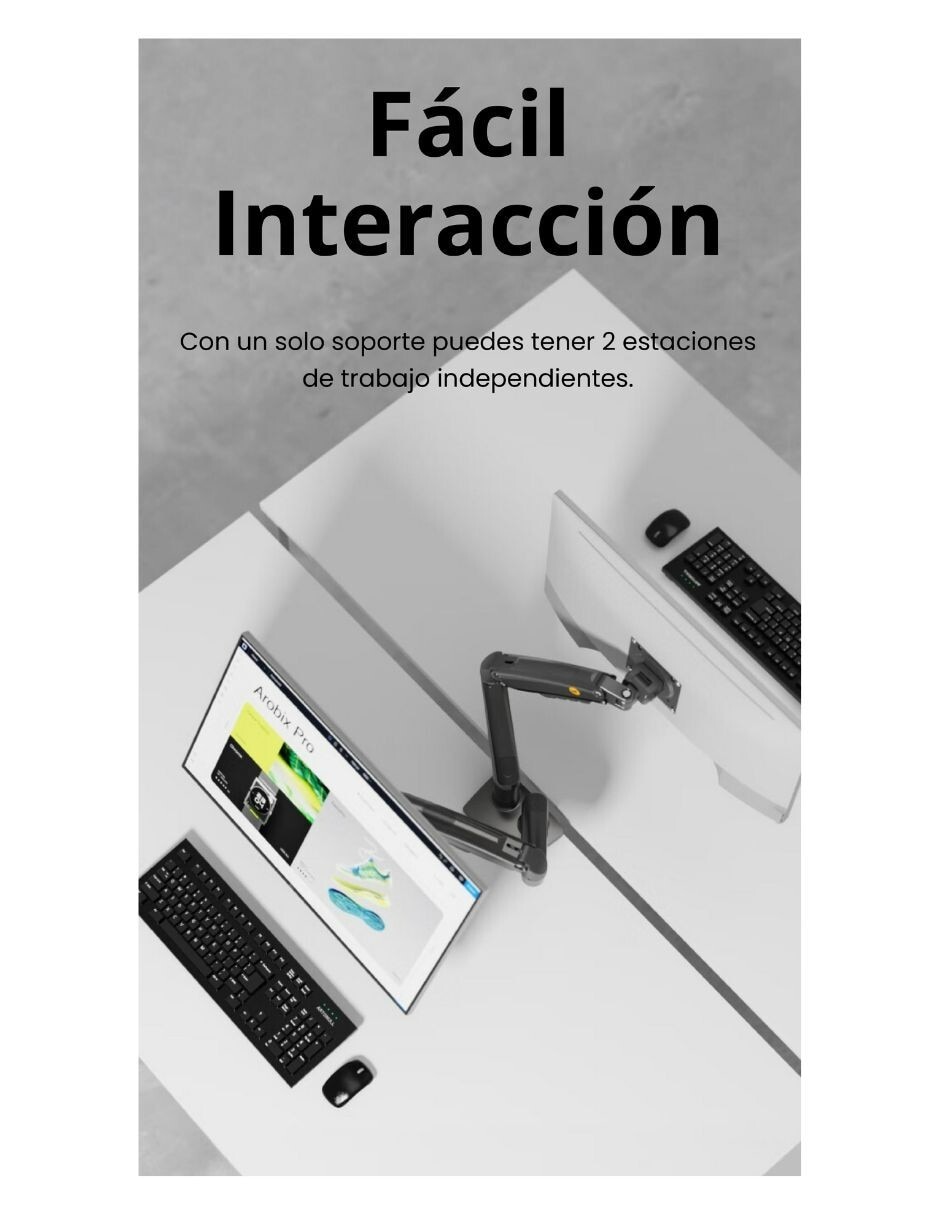 Soporte para monitor articulado 24-65 pulgadas 2