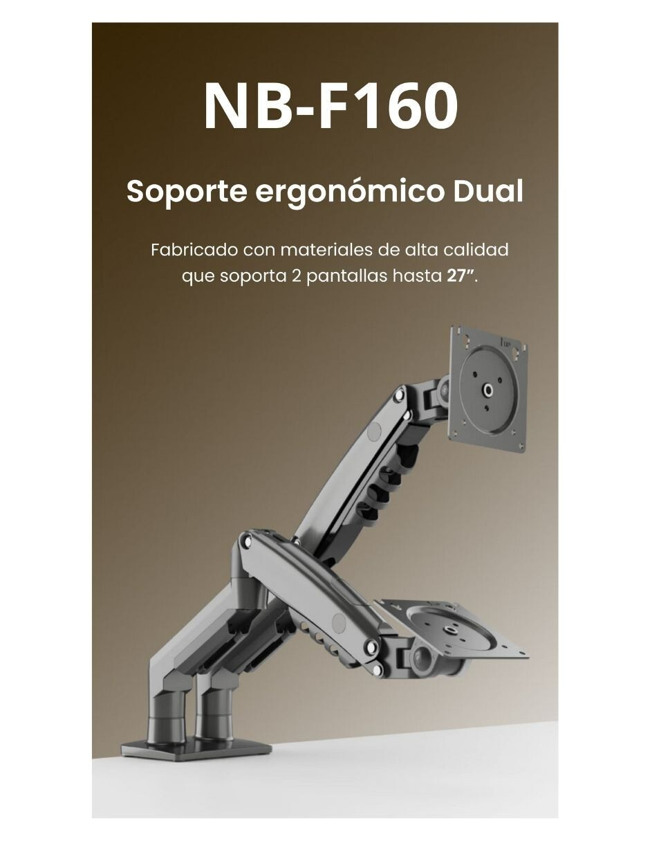Soporte para monitor articulado 24-65 pulgadas 4