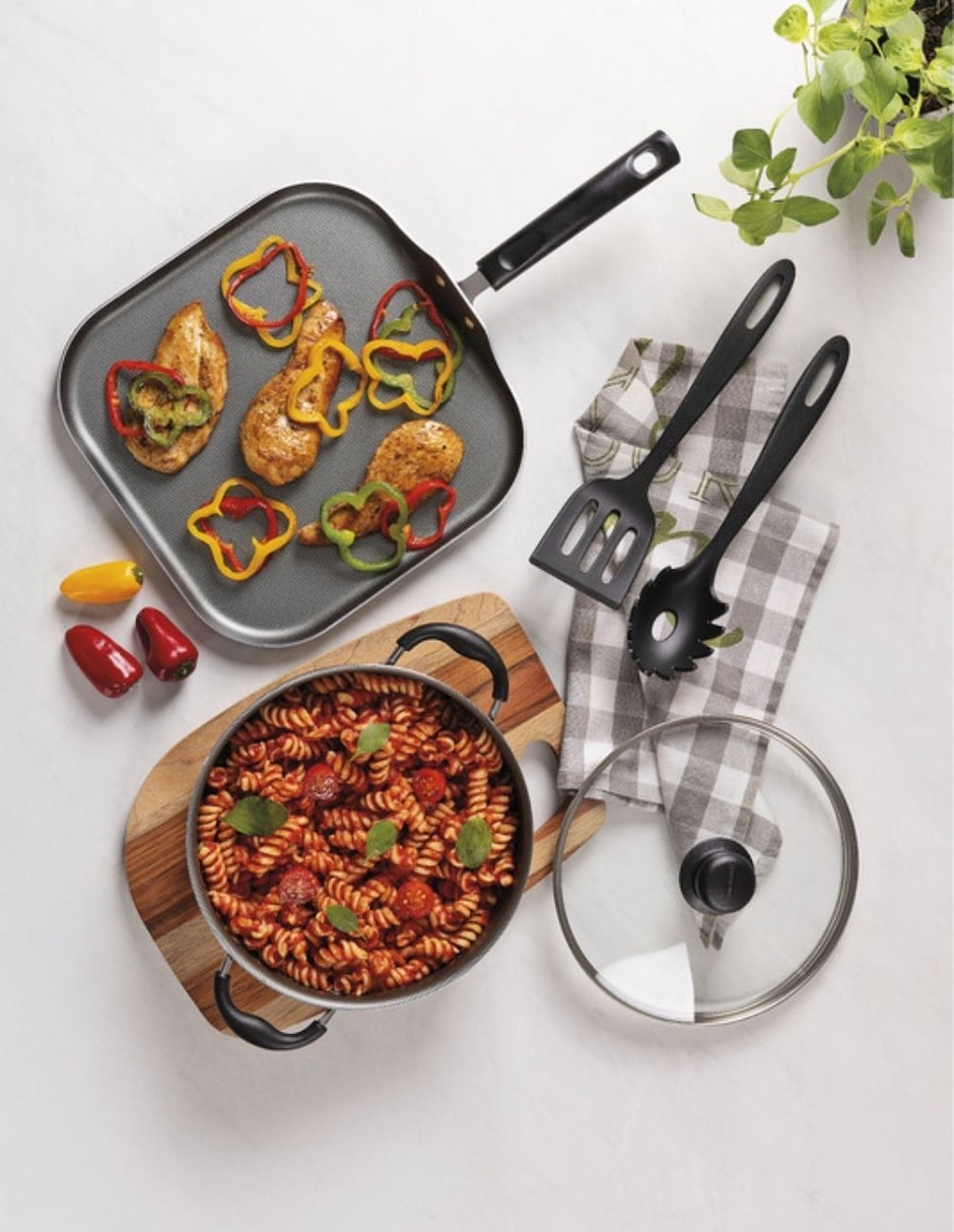 Batería de Cocina New Primaware 18 pzas Gris