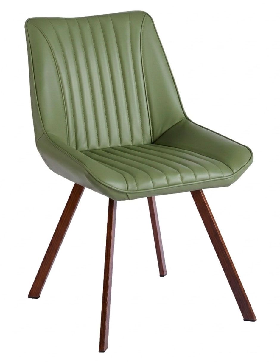 SILLA SPENCER *RE* VINIPIEL, VERDE 2