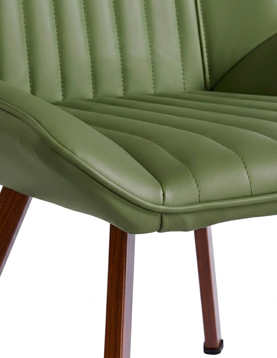 SILLA SPENCER *RE* VINIPIEL, VERDE 6