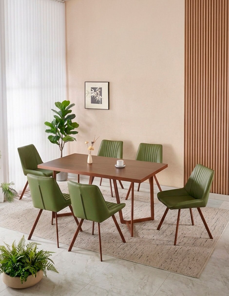 SILLA SPENCER *RE* VINIPIEL, VERDE 10