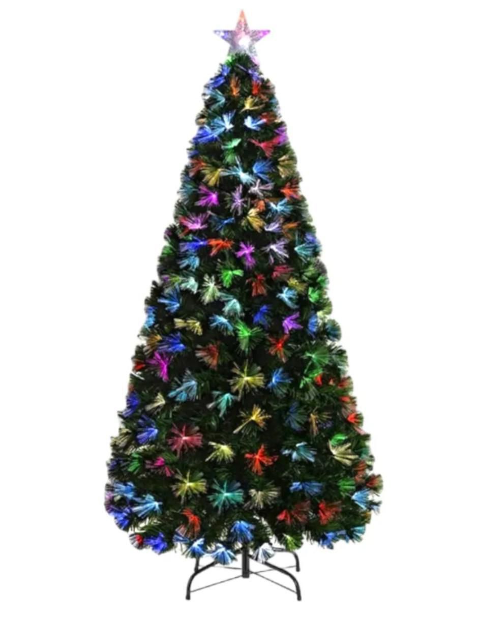 Árbol de navidad de plástico con 150 luces