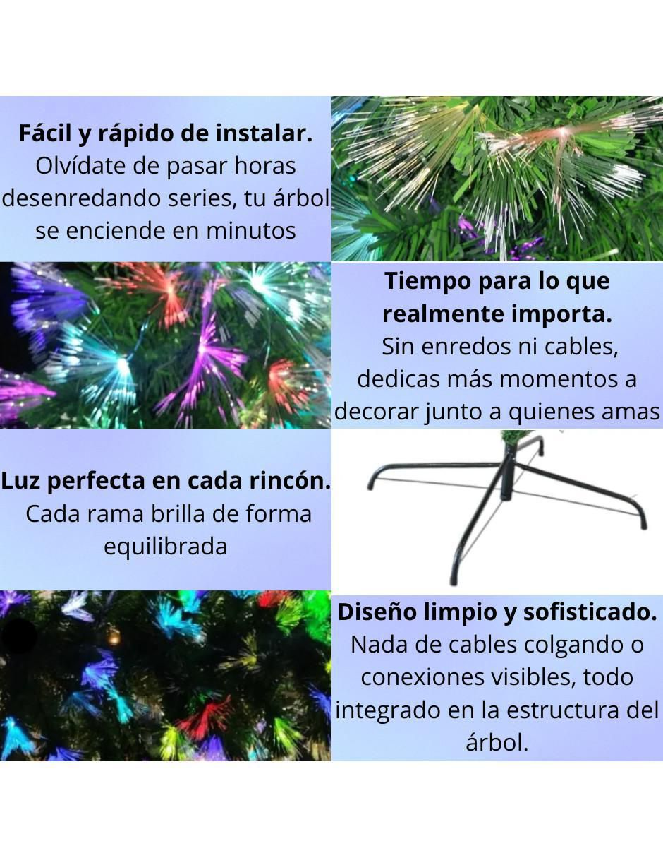 Árbol de navidad de plástico con 150 luces