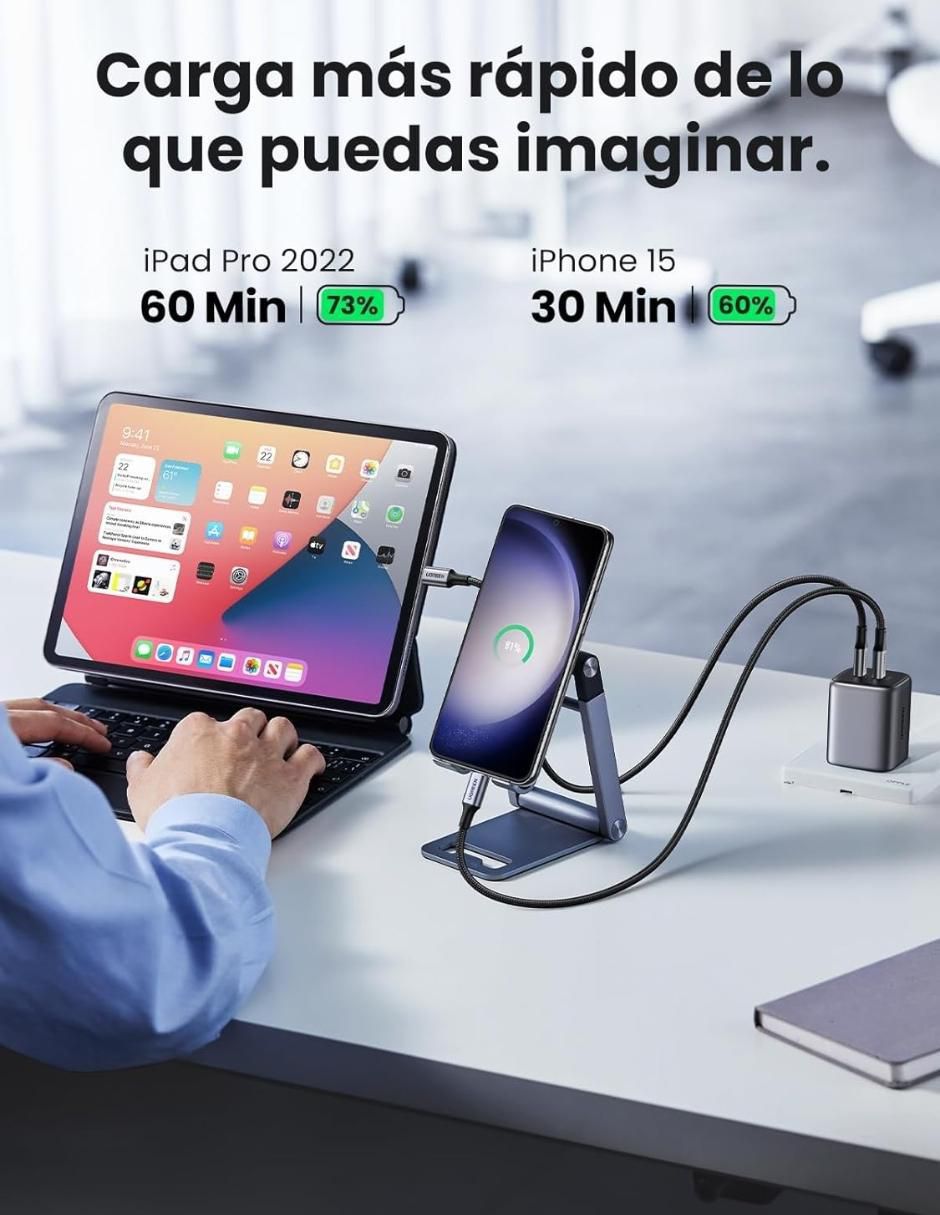 Cable USB C Ugreen a tipo USB C de 2 m